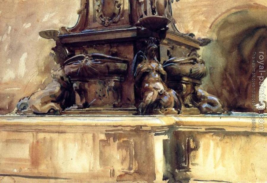 John Singer Sargent : Bologna Fountain
